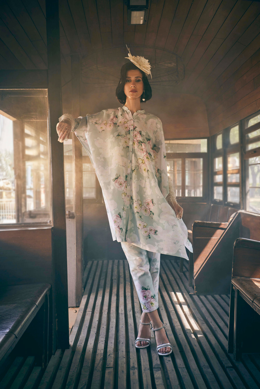 MINT GREEN KAFTAN CO-ORD SET