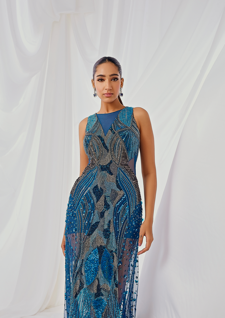 MAYRA BLUE DRESS